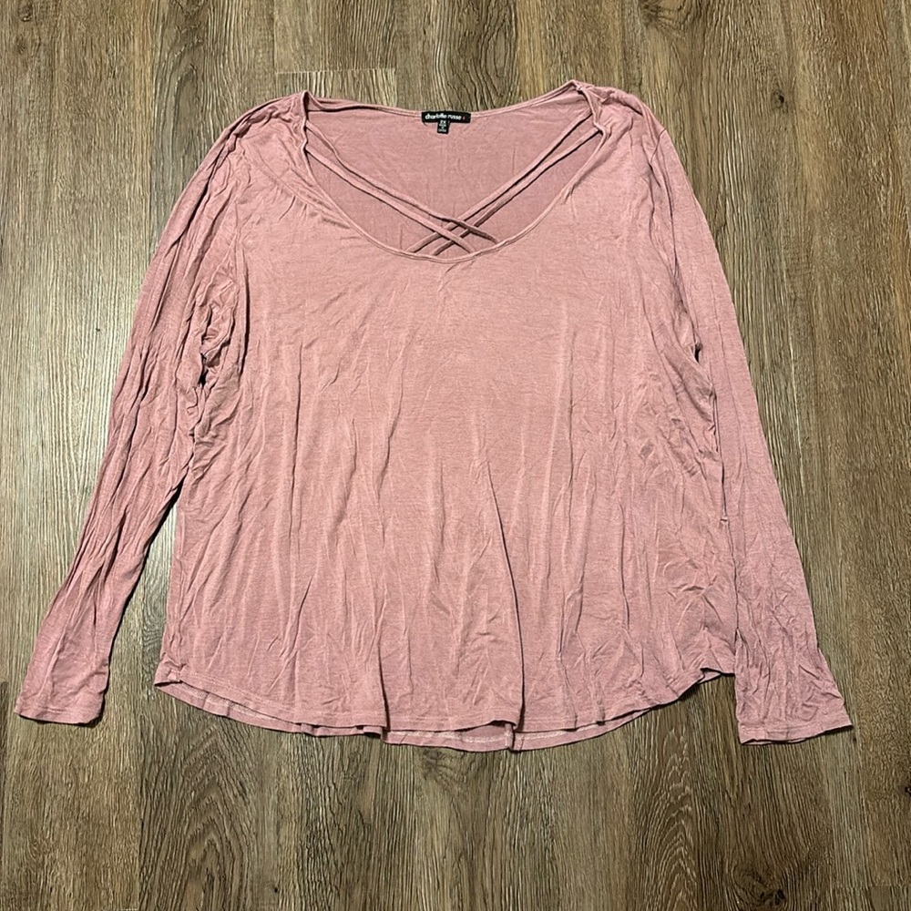 charlotte russe long sleeve tee
